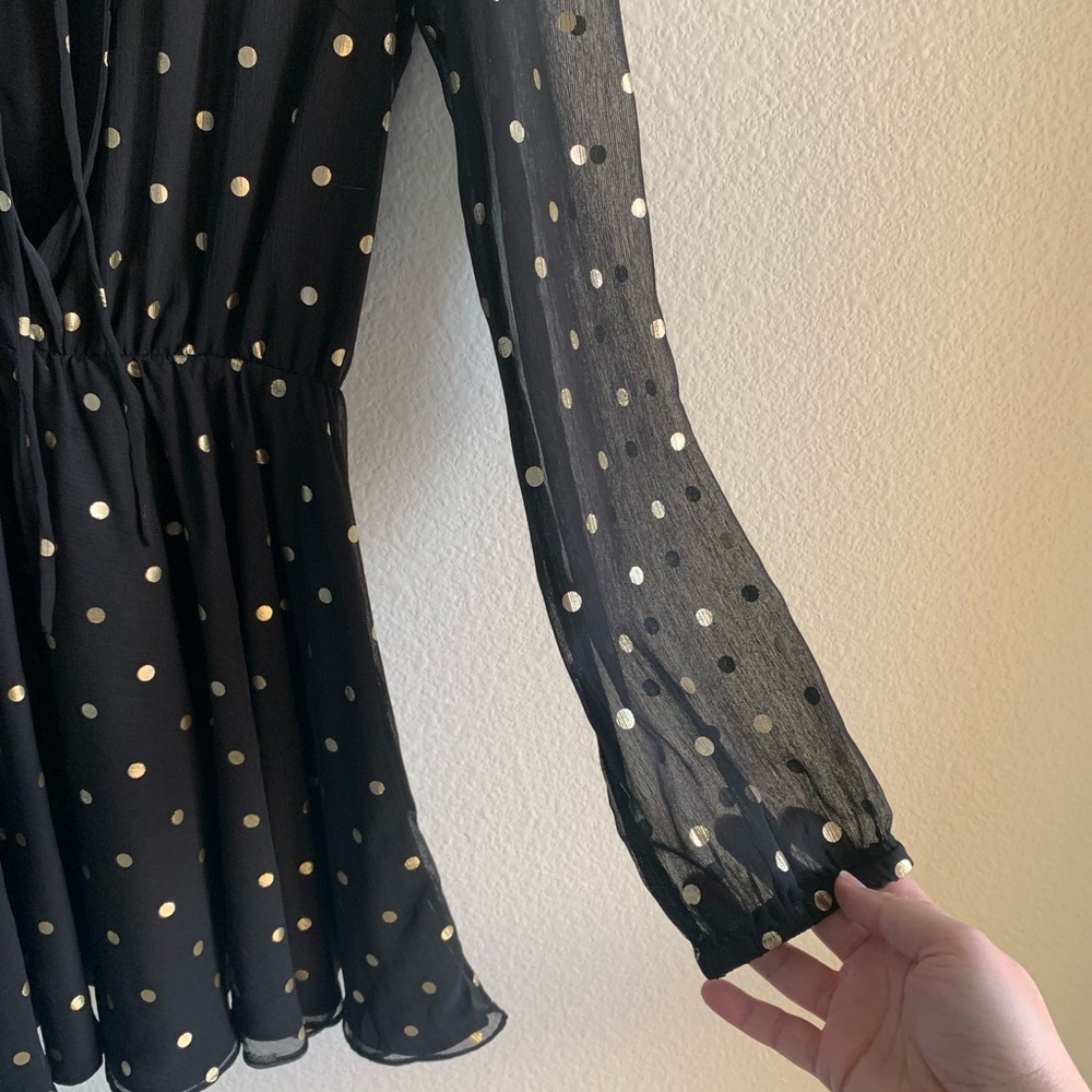LOVERS + FRIENDS Hayley Gold Dot Dress - Picture 5 of 6